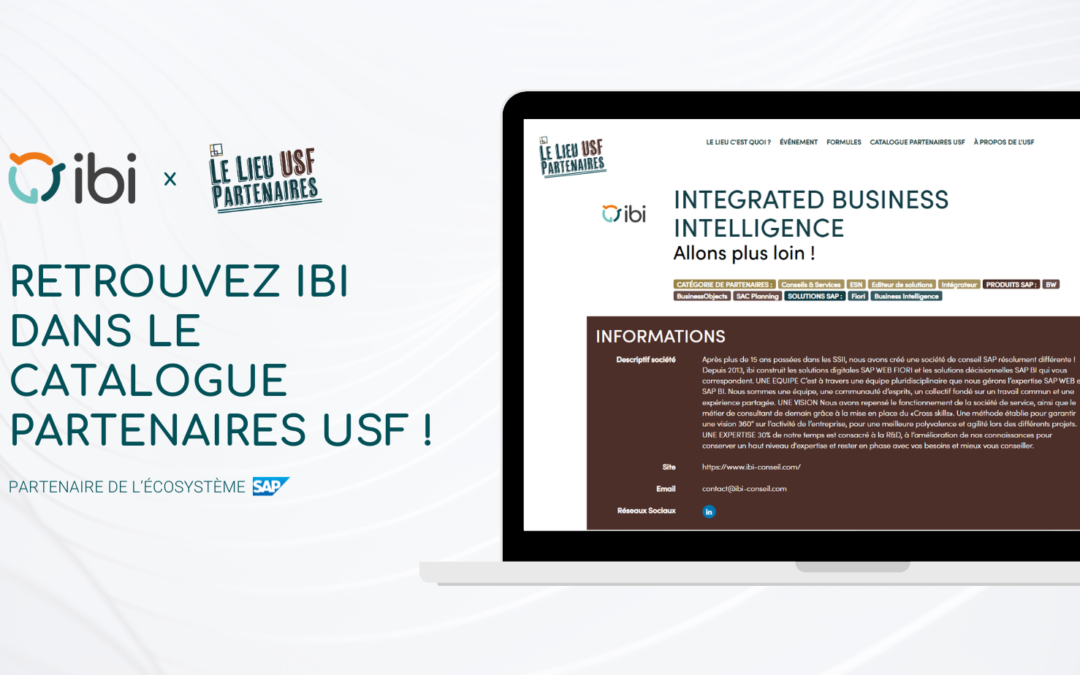 IBI & USF : Partenaire de l’écosystème SAP